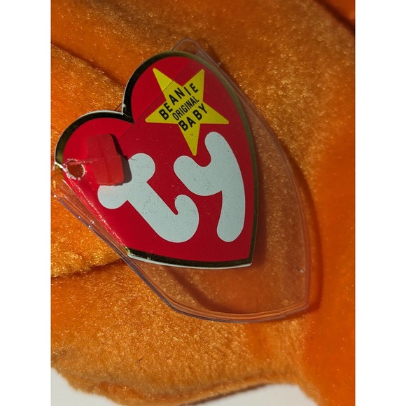 Vintage Ty Beanie Babies Goldie the Fish New Mint PVC Pellets Tag Protector - Picture 2 of 5